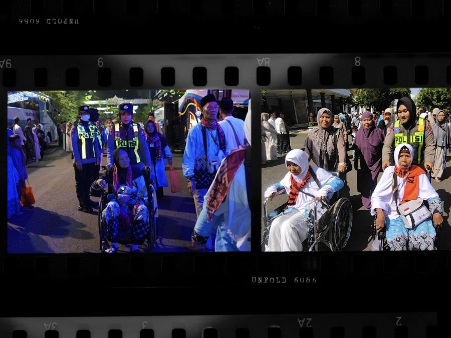 Polwan Bojonegoro Sigap Layani Calon Haji