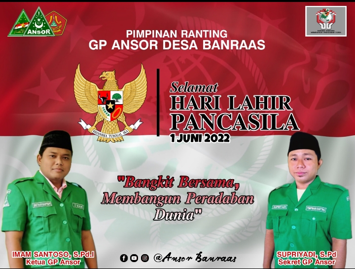 PR. Ansor Banraas Mengucapkan Selamat Hari Lahir Pancasila
