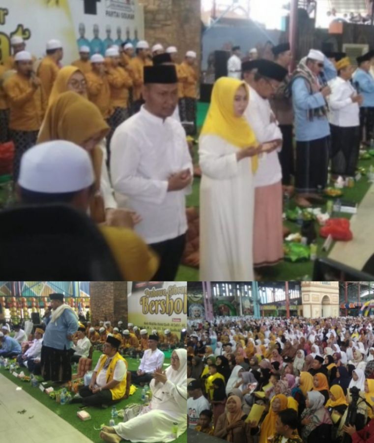 Prabowo-Gibran dan Partai Golkar Bojonegoro Bersholawat Gelar Kampanye Akbar Pemilu 2024
