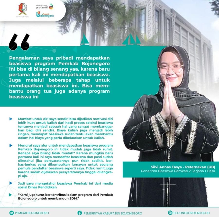 Program Beasiswa Pemkab Bojonegoro Terbukti Dirasakan Putra-putri Asli Daerah