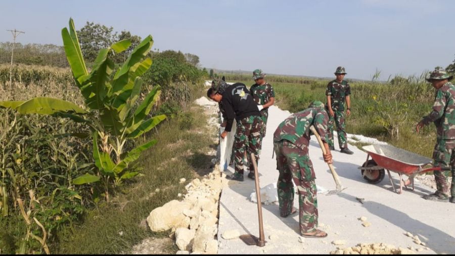 Program TMMD 114 Kodim 0812 Lamongan Sangat Membantu Masyarakat