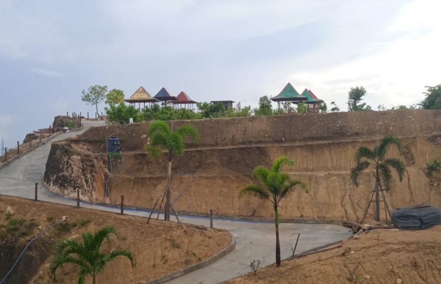 Progres Pembangunan Wisata Tebing Gupit Sumuragung - Bojonegoro