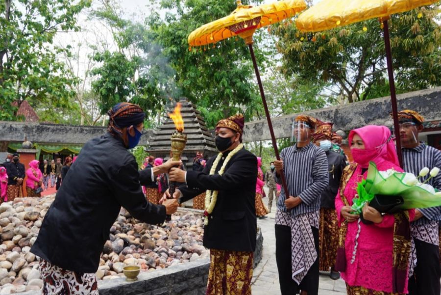 Prosesi Pengambilan Api  Abadi Dalam Rangka HJB Ke-344 Kabupaten Bojonegoro