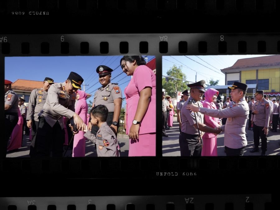 Puluhan Personel Polres Bojonegoro Naik Pangkat, Kapolres
