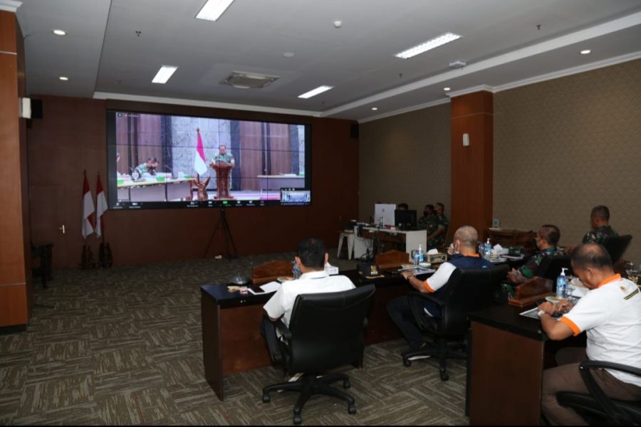 Rakornis TMMD ke 114 Digelar Secara Virtual di Kabupaten Lamongan