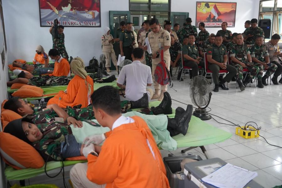 Rangkaian HUT ke-63, Korem 071 Wijayakusuma Gelar Donor Darah 