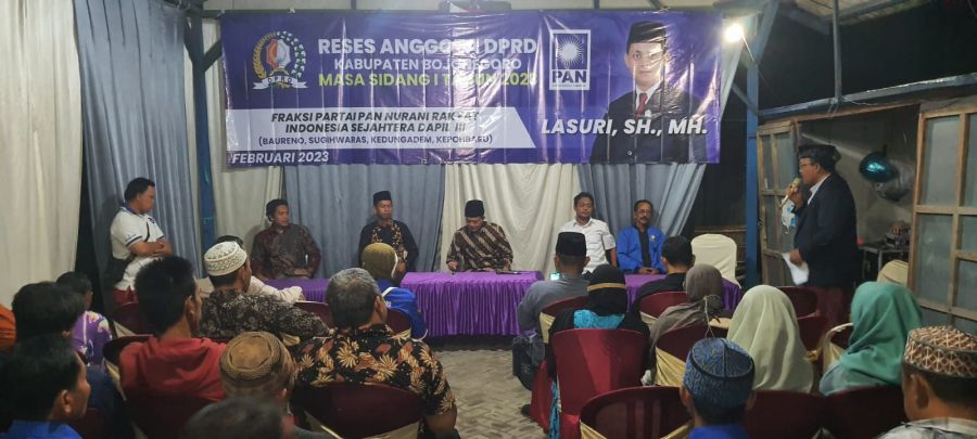Reses Anggota DPRD Lasuri.SH.MH Kabupaten Bojonegoro Fraksi PAN, Tingkatkan Ekonomi Serta Kesehatan