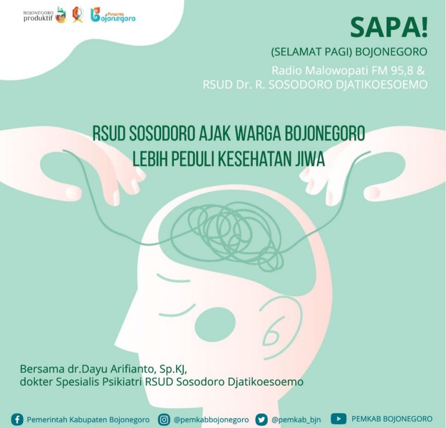 RSUD Sosodoro Ajak Warga Bojonegoro Lebih Peduli Kesehatan Jiwa
