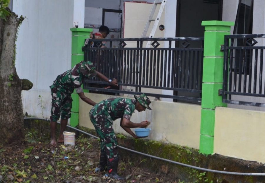 Sambut Ramadhan, Kodim 0813 Bojonegoro Gelar Karya Bakti Secara Serentak di 29 Lokasi