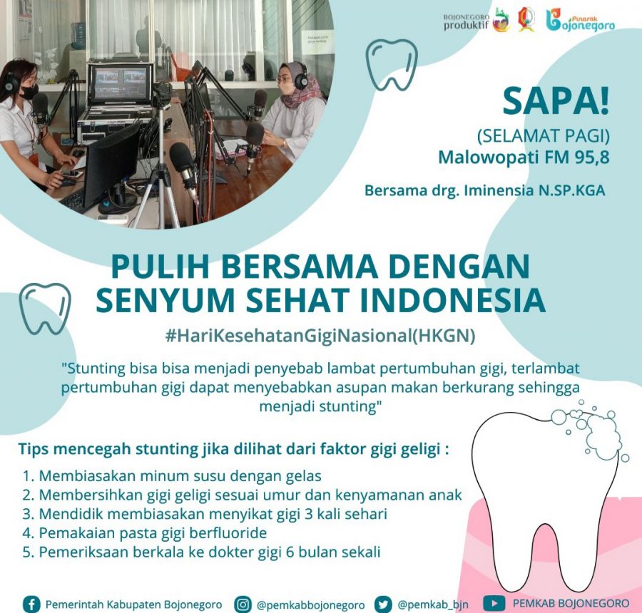 SAPA! Malowopati FM Bersama Dinas Kesehatan Ajak Warga Peduli Kesehatan Gigi Anak