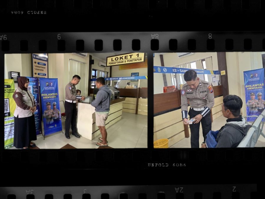 Sat Lantas Polres Bojonegoro Menyapa Warga Masyarakat