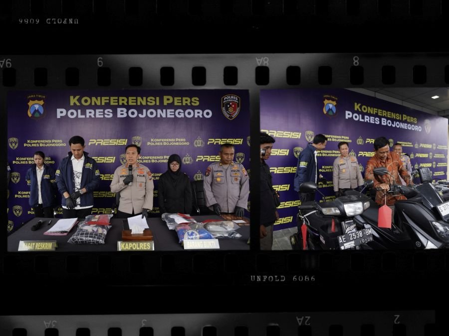 Sat Reskrim Polres Bojonegoro Berhasil Ungkap Dua Kasus Curanmor