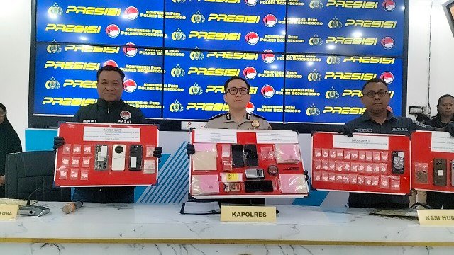 Sat Resnarkoba Polres Bojonegoro Ungkap 34 Kasus Narkoba Selama Januari–Juli 2026