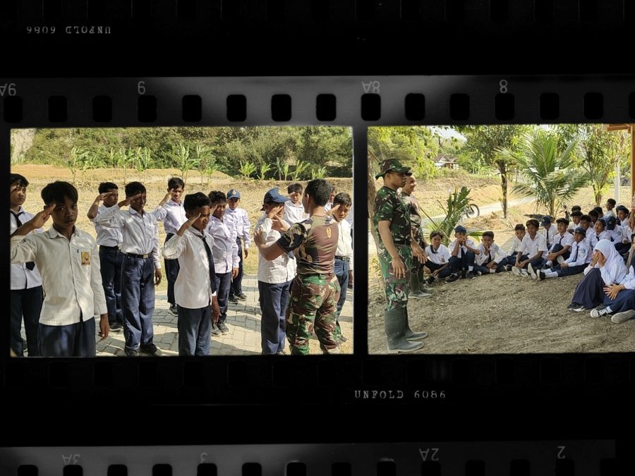 Satgas TMMD 125 Kodim 0813 Bojonegoro bekali Pelajar dengan Wasbang dan PBB