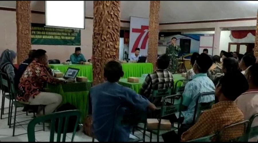 Satgas TMMD ke-114 Sosialisasikan Kampanye Kreatif Pendaftaran Rekrutmen Prajurit TNI AD Keagamaan