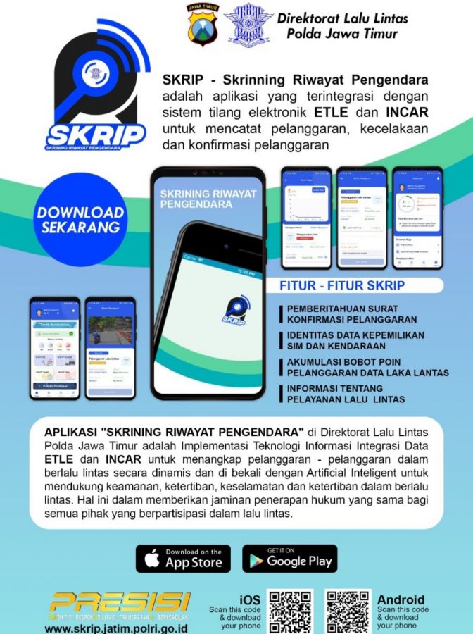 Satlantas Polres Bojonegoro Kenalkan Aplikasi SKRIP, Ini Penjelasannya