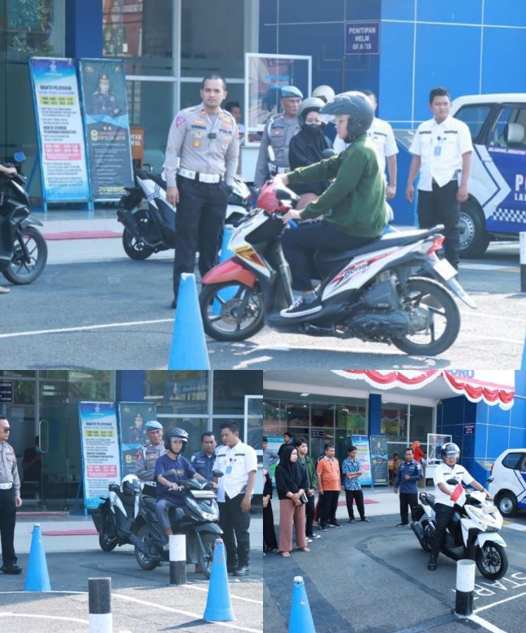 Satlantas Polres Bojonegoro  Ubah Materi Ujian Praktik SIM Permudah Warga Masyarakat