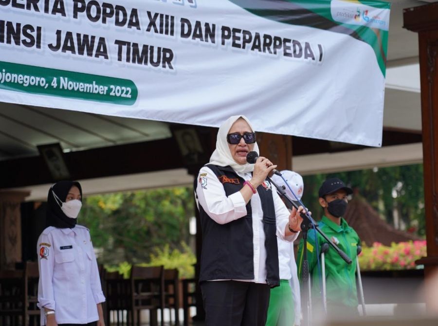 Sebanyak 118 Atlet Bojonegoro Diberangkatkan Ikuti Kejuaraan Popda dan Peparpeda