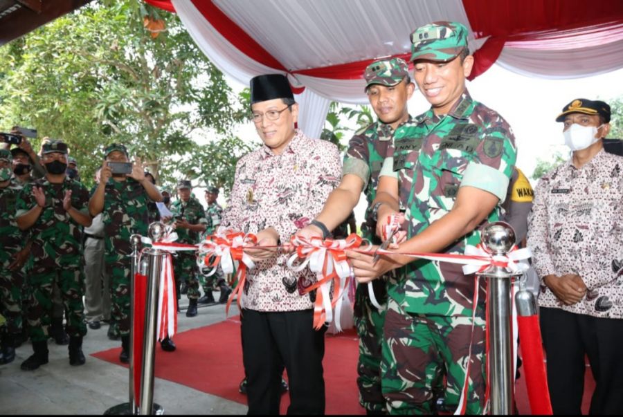 Secara virtual, Kasrem 082/CPYJ Didampingi Dandim 0812 Lamongan bersama Forkopimda Turut Hadir