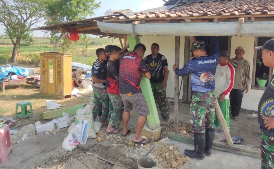 Sekdes Tunggunjagir: Kinerja TNI dan Masyarakat Dalam TMMD  ke-114 Luar Biasa  