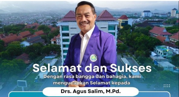 Selamat dan Sukses Drs. Agus Salim M.Pd, Resmi Sandang Gelar Doktor dari Universitas Negeri Malang