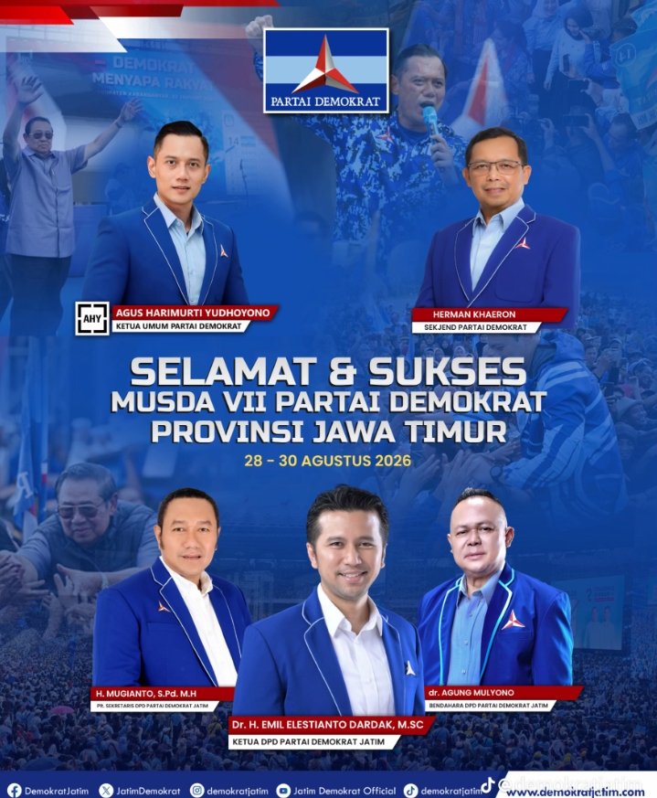 Semangat Musda VII Partai Demokrat Jatim: Rapatkan Barisan, Bangun Kekuatan, Rebut Kemenangan