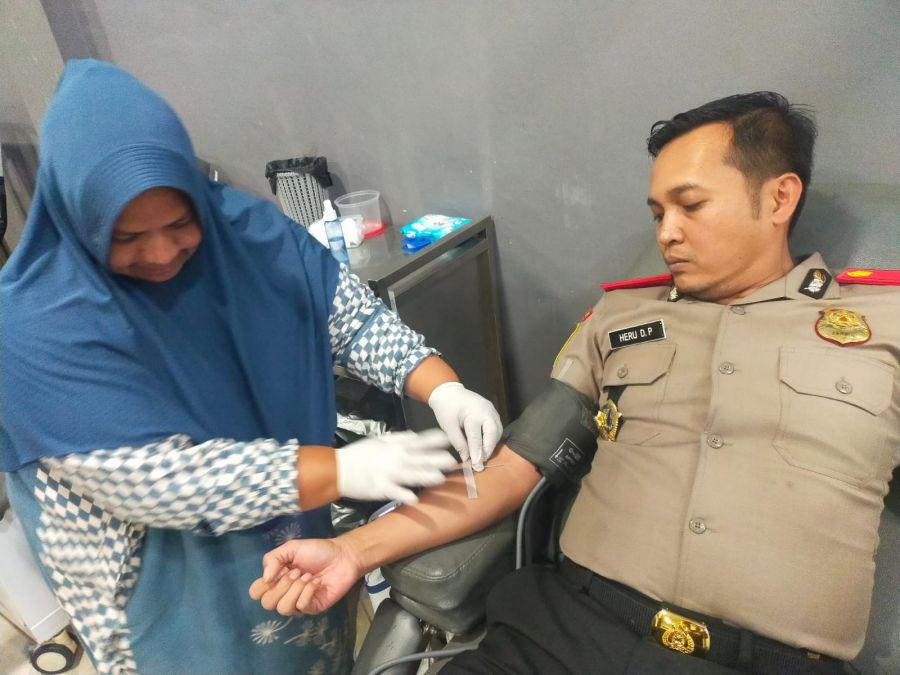 Serdik Sespimen Dikreg ke-63, Heru Dwi Purnomo Tunjukkan Dedikasi Melalui Donor Darah