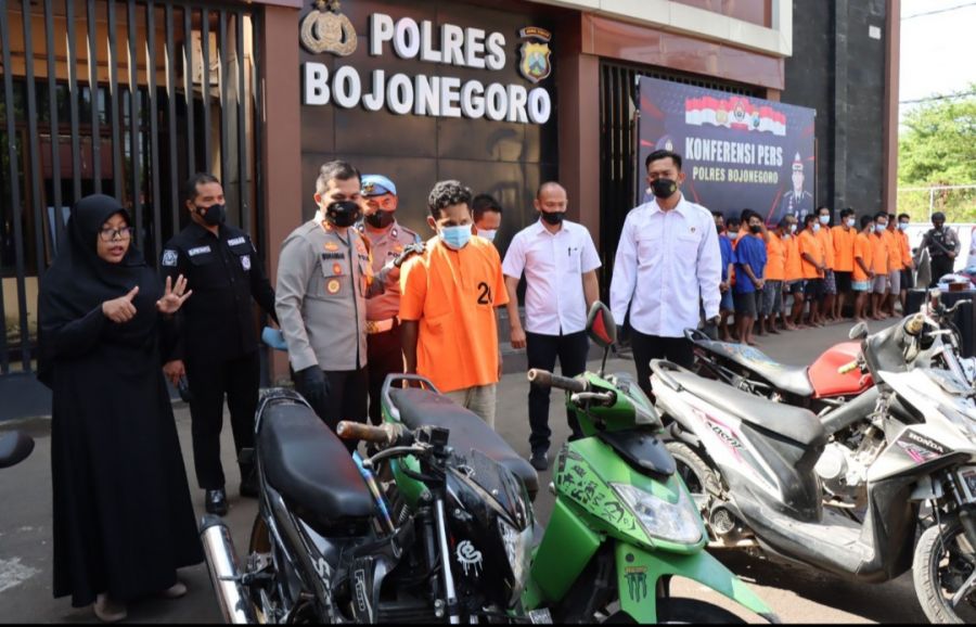 Sigap, Satreskrim Polres Bojonegoro Berhasil Amankan Spesialis Pencuri Motor Parkir