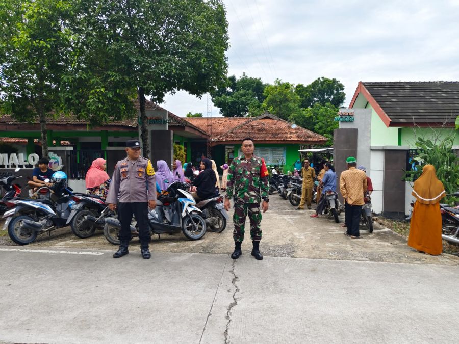 Sinergi TNI /POLRI di Wilayah Hukum Polsek Malo 