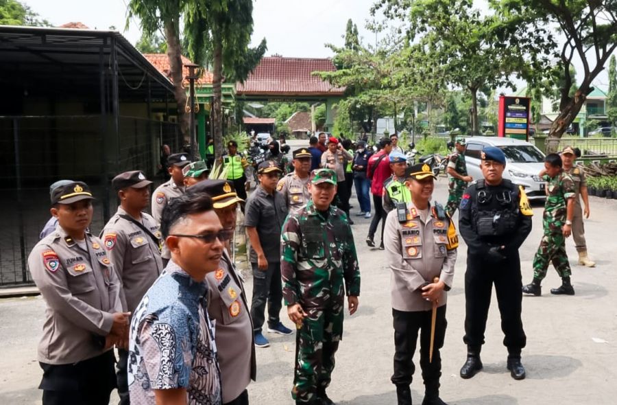 Sinergitas TNI-Polri di Bojonegoro, Wujudkan Pemilu Damai