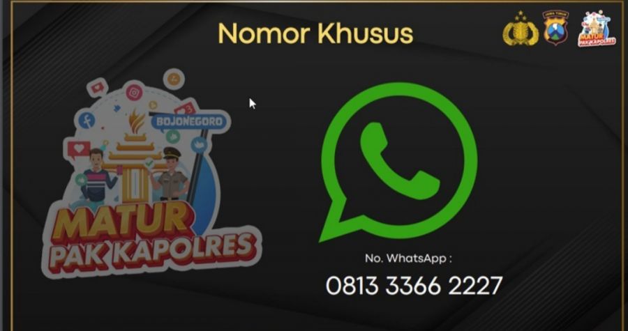 Tak Perlu ke Kantor Polisi, Masyarakat Bisa Lapor Melalui Aplikasi “Matur Pak Kapolres”