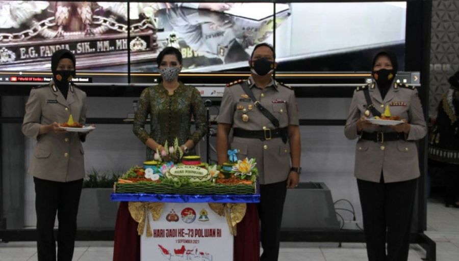 Tasyakuran Hari Jadi Polwan Ke 73 Polres Bojonegoro Di Gelar Sederhana