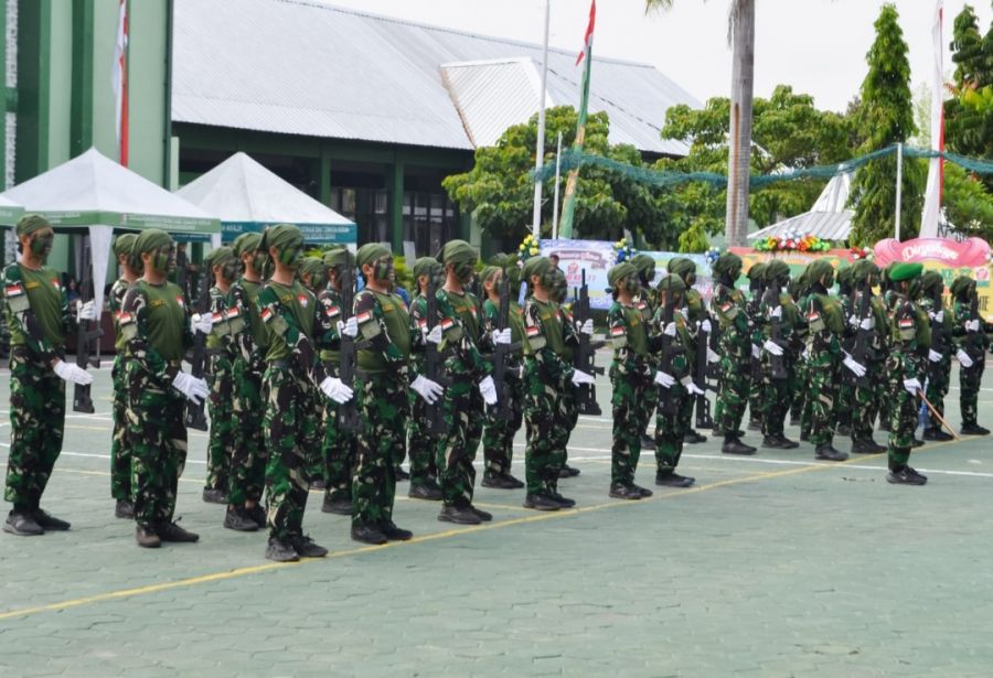 Tentara Cilik Tampil Memukau pada Peringatan HUT ke- 77 di Kodim 0813 Bojonegoro