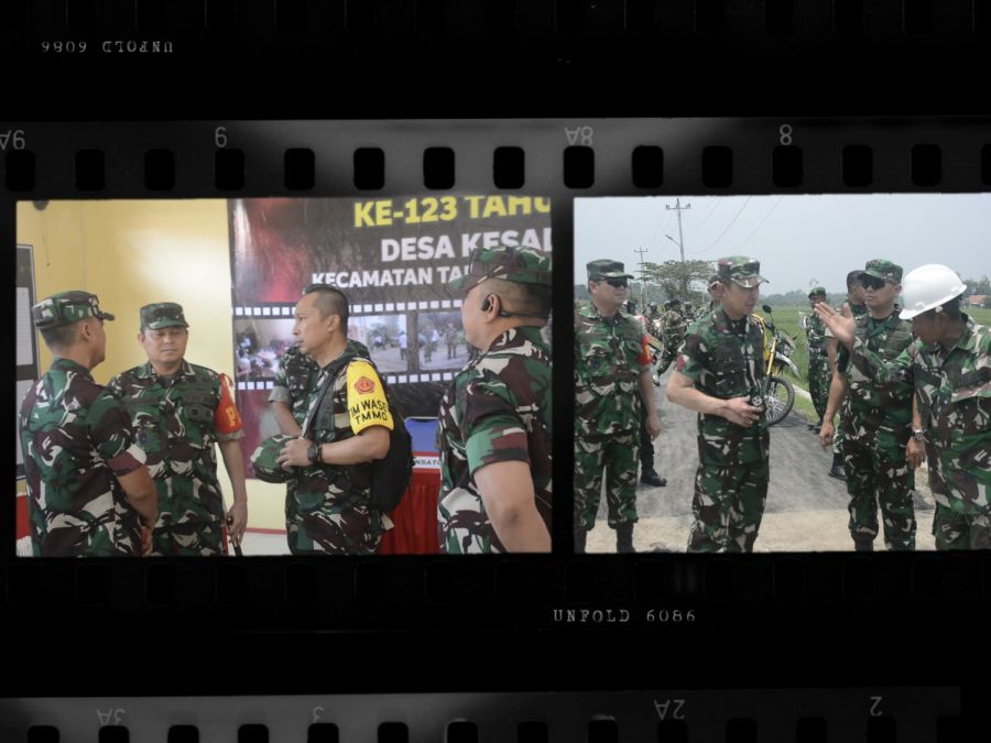 Tim Wasev Sterad Tinjau TMMD 123 Kesadikan Tegal