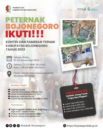 Tingkatkan Kesadaran Masyarakat Pentingnya Akan ternak, Pemkab Bojonegoro Akan Gelar Kontes