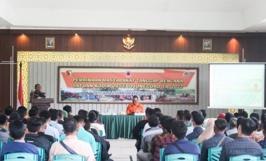 Tingkatkan Kesiapsiagaan, Kodim 0813 Bojonegoro gelar Pembinaan Masyarakat Tanggap Bencana