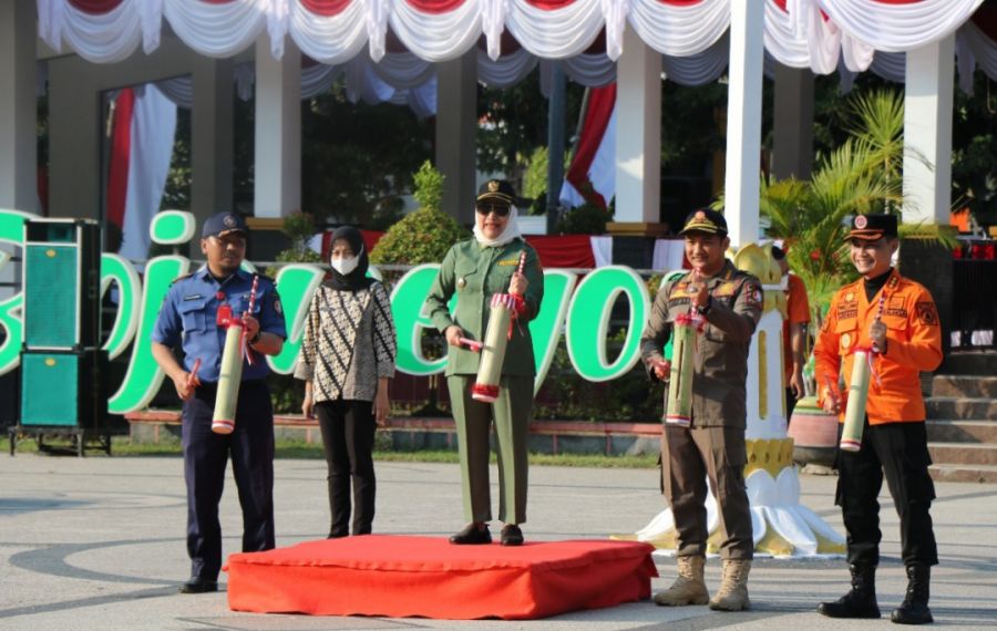 Tingkatkan Kesiapsiagaan Personel, Pemkab Bojonegoro Adakan Lomba Simulasi Kebencanaan