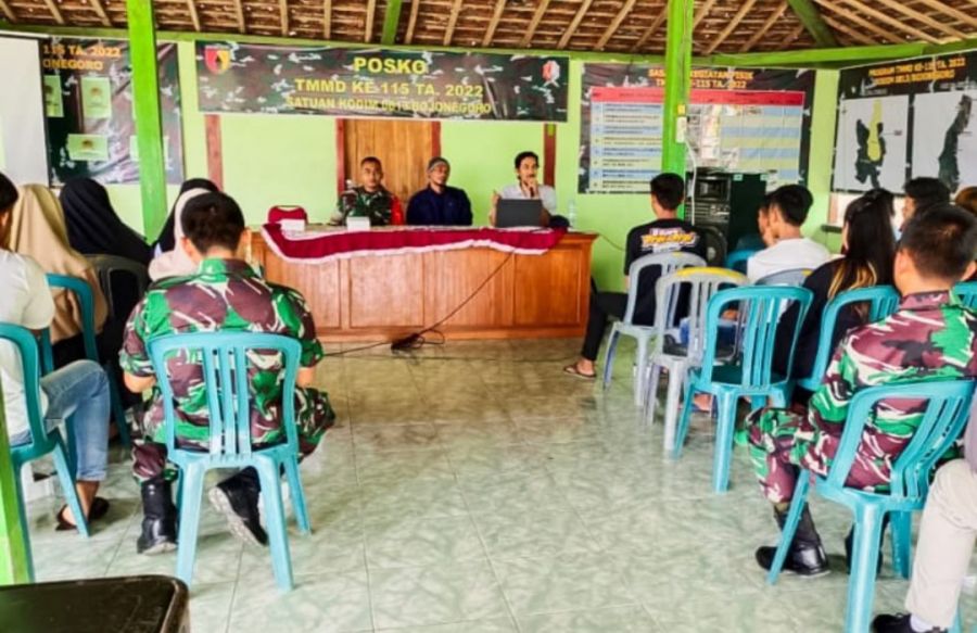 TMMD 115 Kodim Bojonegoro, Dinas Kominfo gelar Bimtek Literasi Digital
