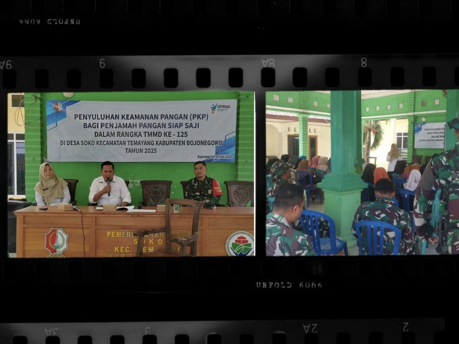 TMMD 125 kodim 0813 Bojonegoro Gelar Penyuluhan Keamanan Pangan