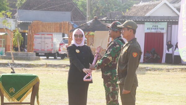 TMMD 2023 di Bojonegoro Resmi Dibuka, Bupati Anna: Sinergi Lintas Sektoral Bangun Desa
