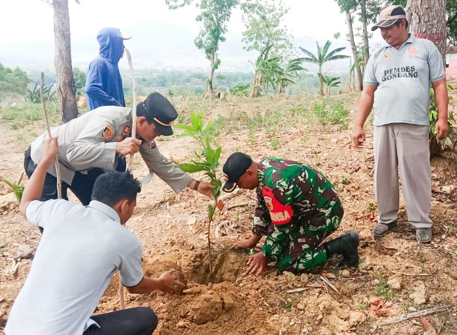 TNI Kodim 0813 Bojonegoro dukung Penghijauan Minimalisir Dampak Pemanasan Global