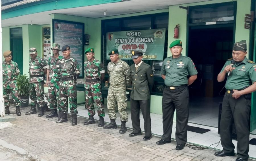 Markas Koramil Kepohbaru Kodim 0813 Bojonegoro Dikunjungi Siswa Pos PAUD Cempaka
