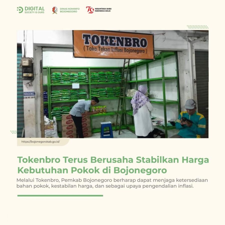 Tokenbro Terus Berusaha Stabilkan Harga Kebutuhan Pokok di Bojonegoro
