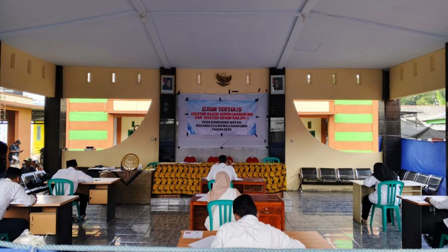 Ujian Tertulis Jabatan Kasun Kedungkangkung dan Jabatan Kasun Krajan 1 Kec Rowokangkung Lumajang