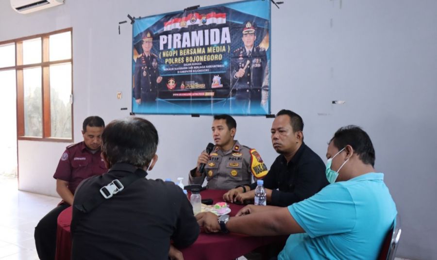 Untuk Menguatkan Sinergi Dengan Media Polres Bojonegoro Gelar Kegiatan Rutin Bertajuk Piramida
