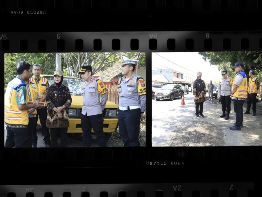 Wabup Bojonegoro dan Kapolres Tinjau Percepatan Perbaikan Jalan Nasional