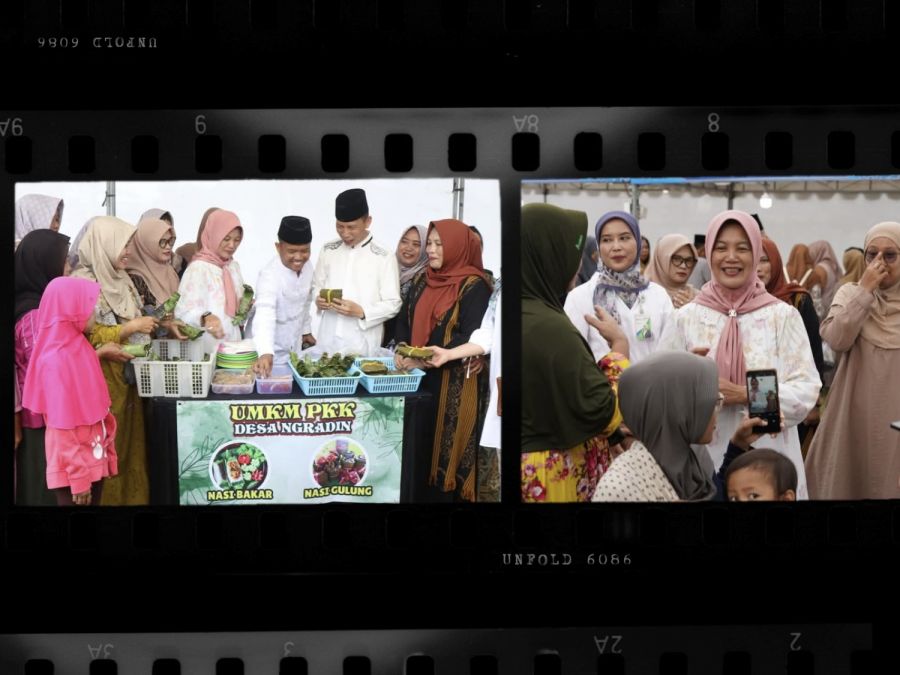 Wabup Bojonegoro dengan Masyarakat Desa Ngradin Buka Puasa Bersama  