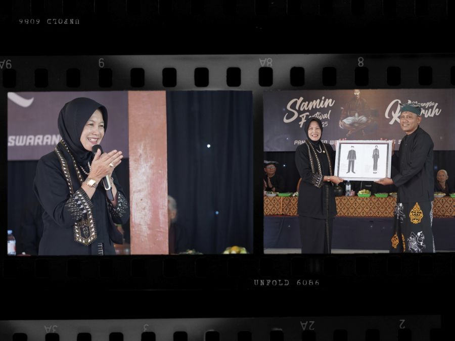 Wabup Nurul Azizah Hadiri Samin Festival Ke-9 2025,