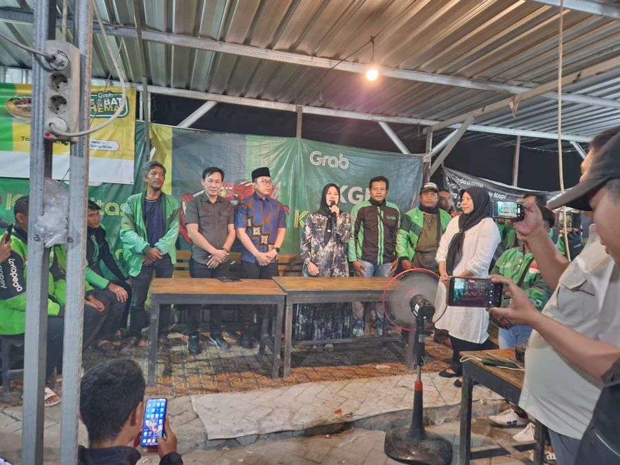 Wabup Nurul Azizah Temui Ojol Bojonegoro
