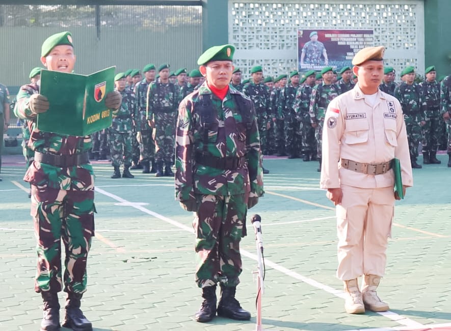 Wujud Penghormatan kepada Pahlawan Kusuma Bangsa, Kodim 0813 Bojonegoro gelar Upacara Tujuh Belasan